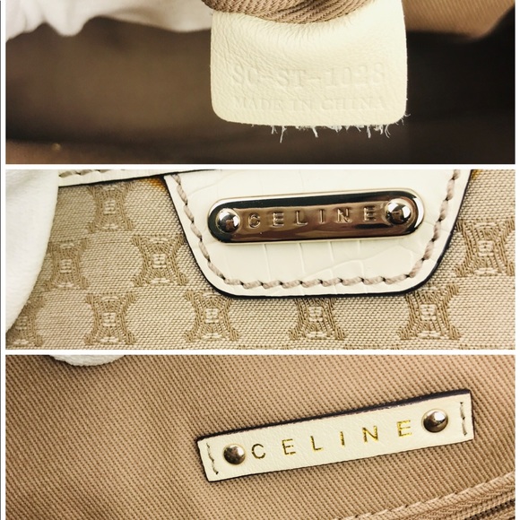 Authentic Celine Monogram Beige Canvas Tote Bag - Picture 7 of 8